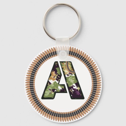 Military Style Letter Of A Keychain
