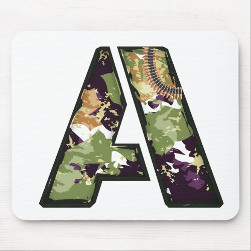 Military Style Letter Of A Mouse Pad