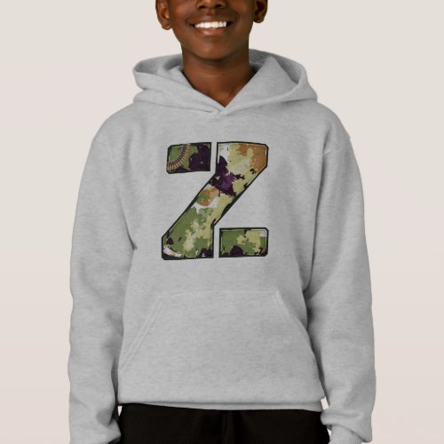 Military Style Letter Of Z  Hoodie