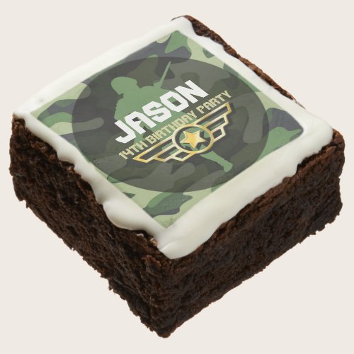 Military Style Party brownies