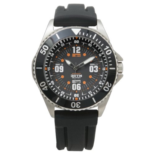 Military style tactical sports modern black watch