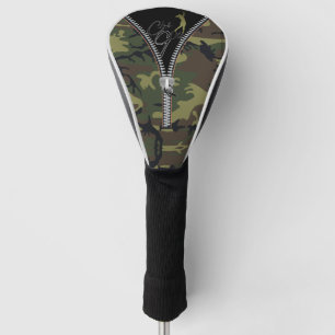 military style with rack golf head cover