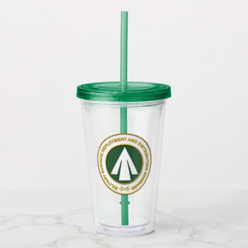 Military Surface Deployment Distribution Command Acrylic Tumbler