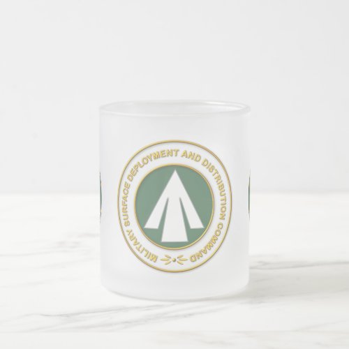 Military Surface Deployment Distribution Command Frosted Glass Coffee Mug