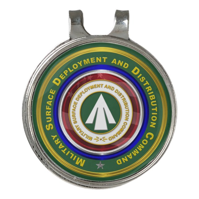 Military Surface Deployment Distribution Command   Golf Hat Clip (Front)