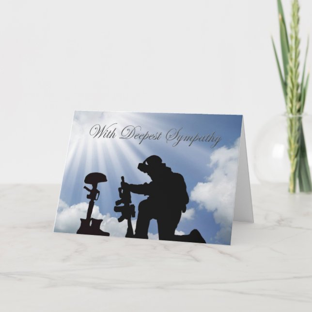 Military Sympathy Card (Front)
