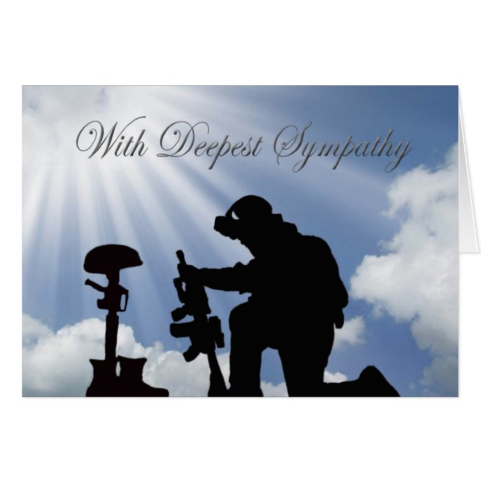 Military Sympathy Card