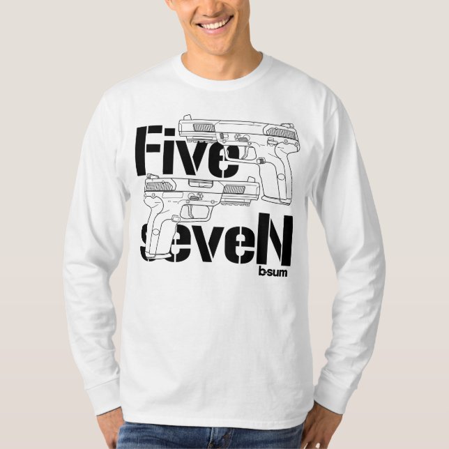 military t-shirts FN Five seveN (Front)