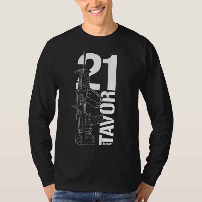 military t-shirts IWI Tavor21 Assault rifle (Front)