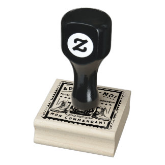 Military Tampon: "CALL ME MY COMMANDER" Rubber Stamp