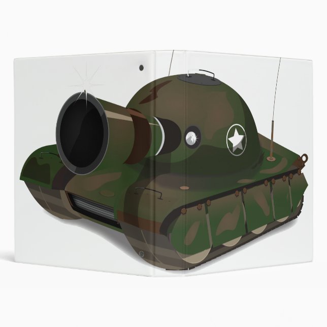 Military Tank 3 Ring Binder (Background)