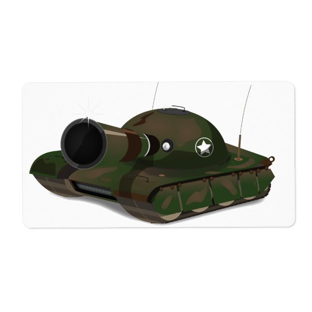 Military Tank Label (Front)