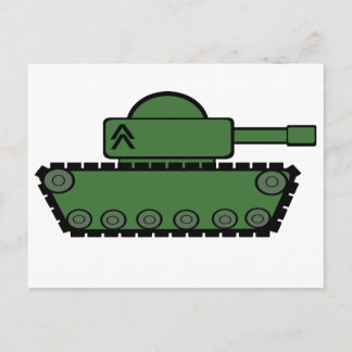 Military Tank Postcard