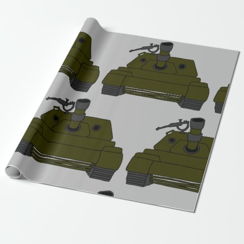 Military Tank Wrapping Paper