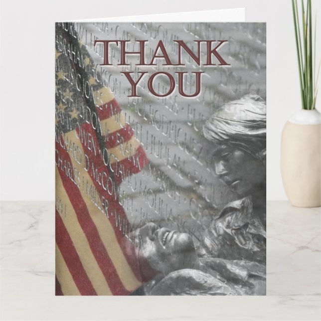 Military Thank You Card Template (Front)