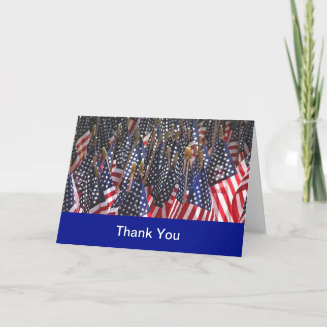 Military Thank You Cards 