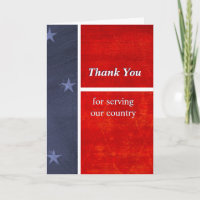 Military Thank You For Serving Our Country Custom