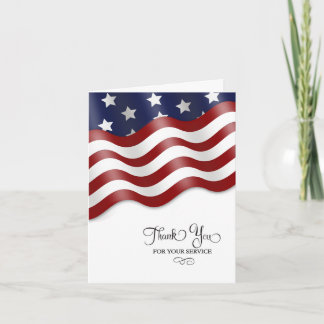 Military Thank You for Your Service Card