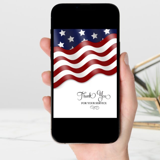 Military Thank You for Your Service Card (Front Digital)