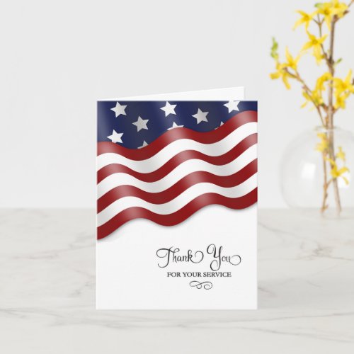 Military Thank You for Your Service Card