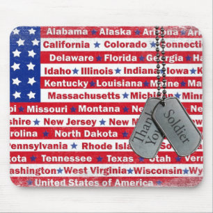 Military Thank You Mouse Pad