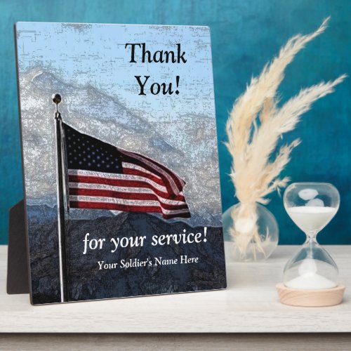 Military Thank You Plaque