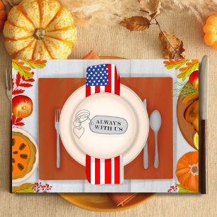 Military Thanksgiving Always a Place At Our Table Card