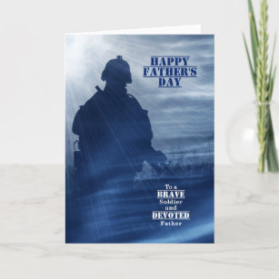 Military Themed Enlisted Dad Father's Day Holiday Card