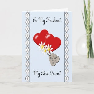 Military "To My Husband" Anniversary Card