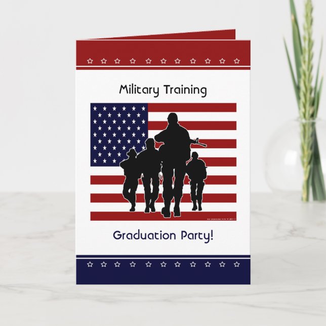 Military Training Graduation Party Custom Invite (Front)