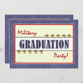 Military Training Graduation Party Invitation (Front/Back)