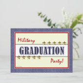 Military Training Graduation Party Invitation (Standing Front)
