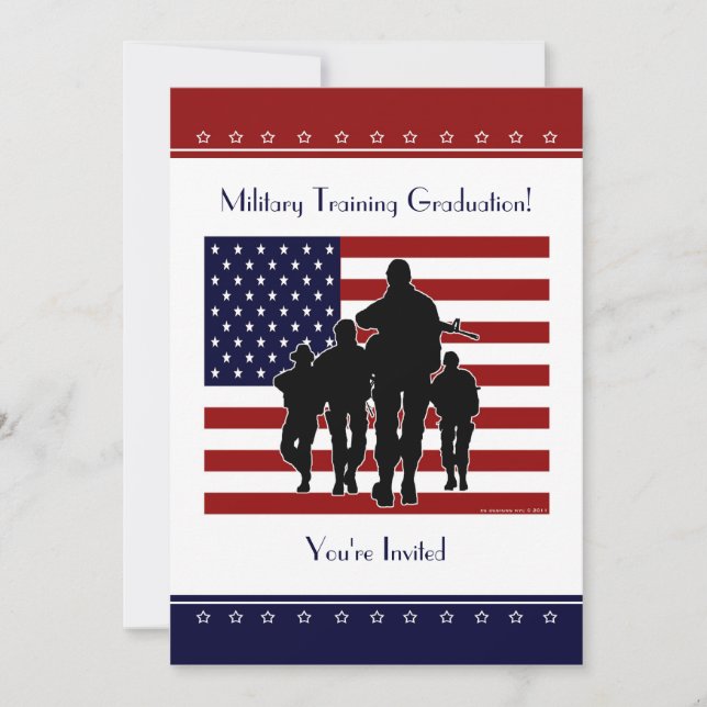 Military Training Graduation Personalized Invite (Front)