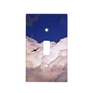 Military Transport Airplane by Shirley Taylor Light Switch Cover