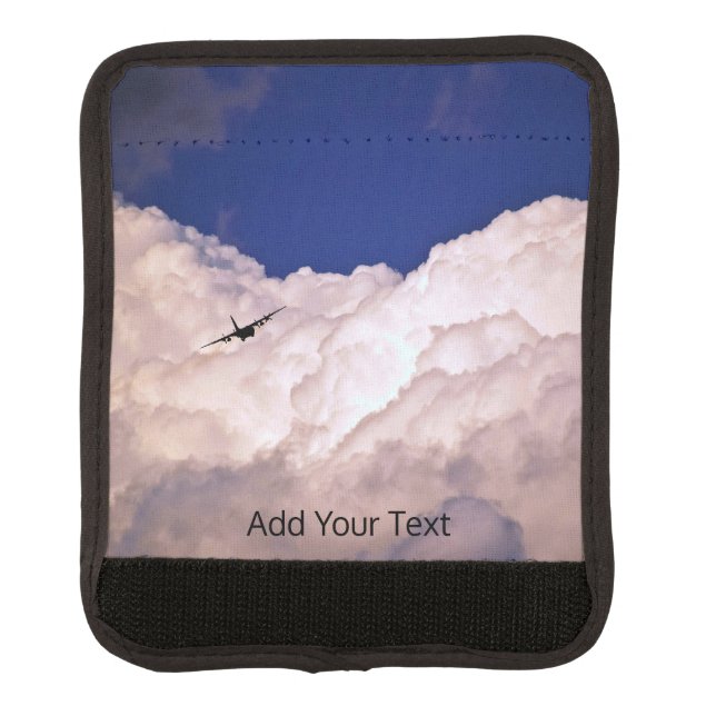Military Transport Airplane by Shirley Taylor Luggage Handle Wrap (Front)