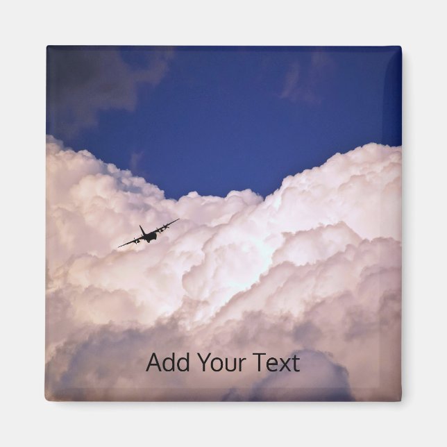 Military Transport Airplane by Shirley Taylor Magnet (Front)