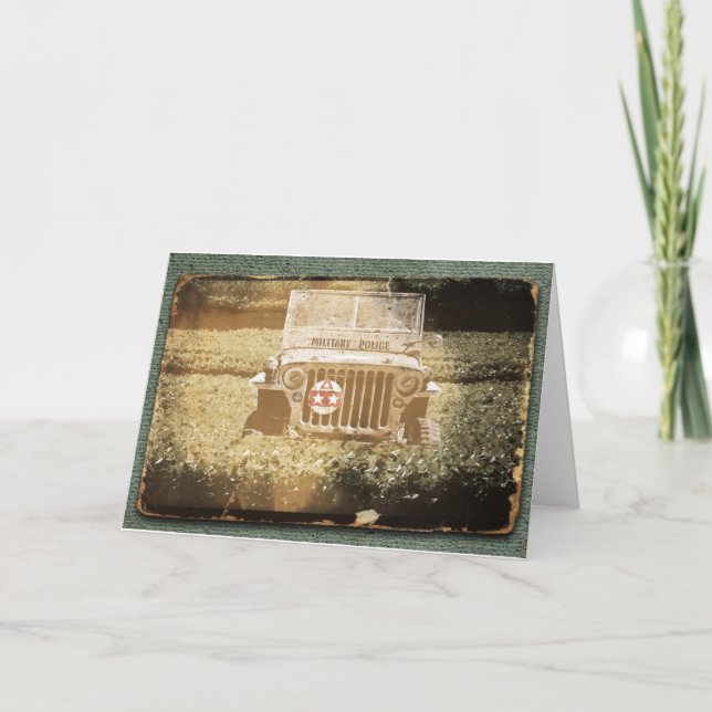 Military Transportation Vehicle Card (Front)