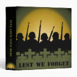 Military Tribute Binder Lest We Forget Books