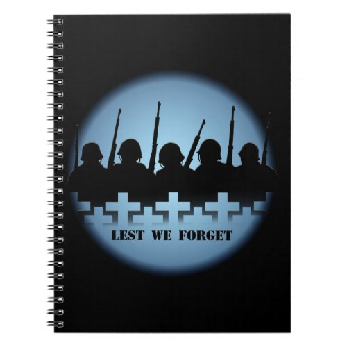 Military Tribute Notebook Lest We Forget Books