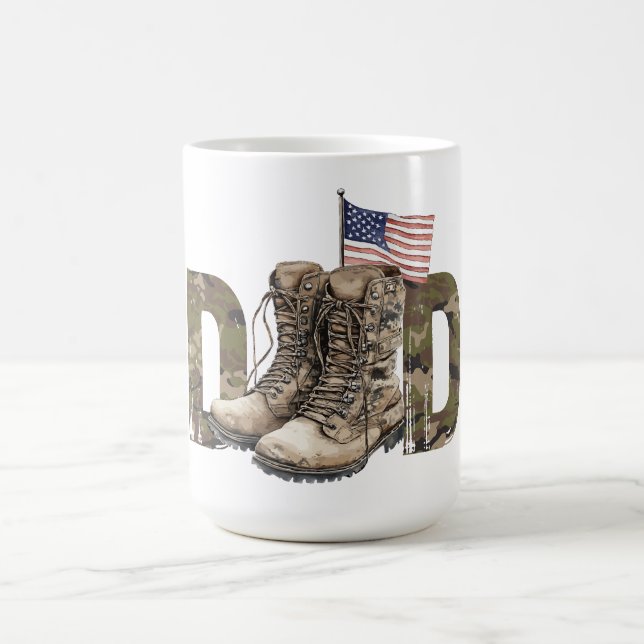 Military Tribute, To Dad Coffee Mug (Center)