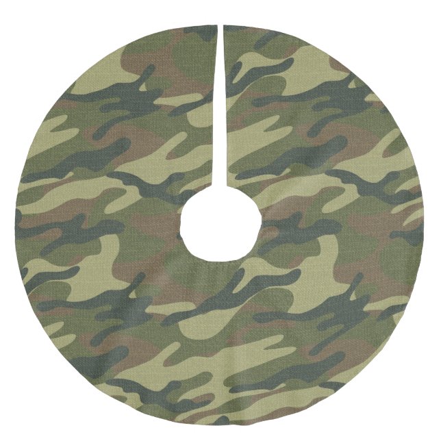 Military Uniform Brushed Polyester Tree Skirt (Front)