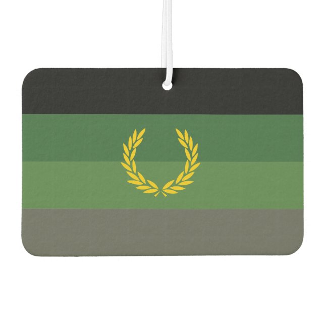 Military Uniform Pride Flag Air Freshener (Front)