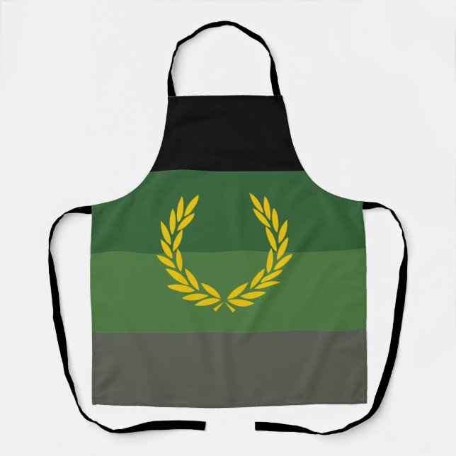 Military Uniform Pride Flag Apron (Front)