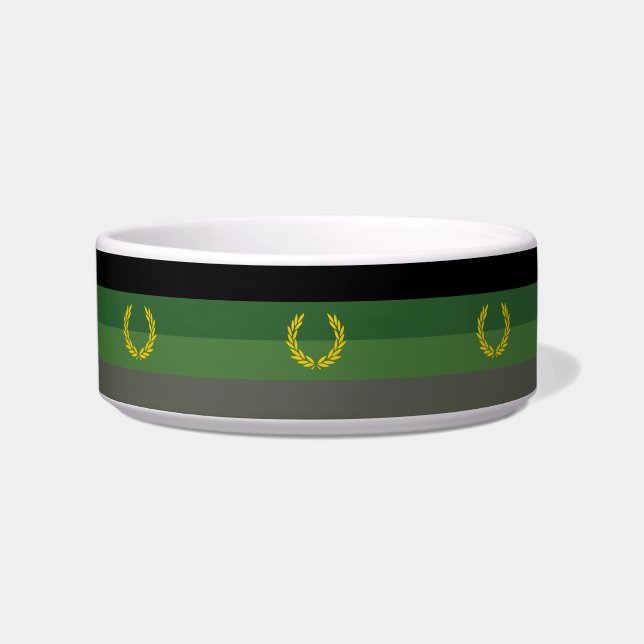 Military Uniform Pride Flag Bowl (Front)