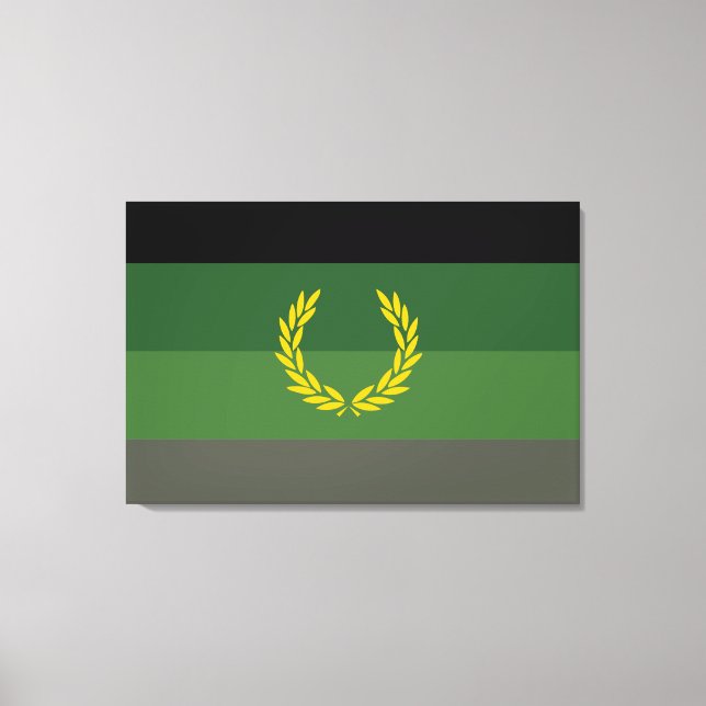 Military Uniform Pride Flag Canvas Print (Front)