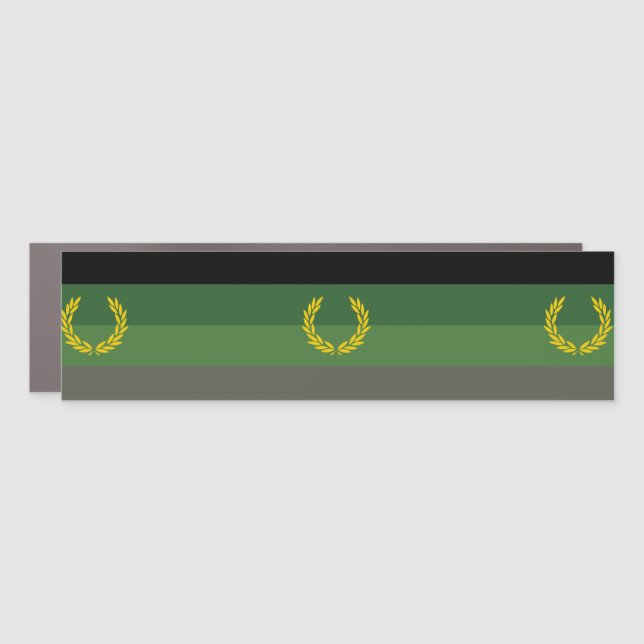 Military Uniform Pride Flag Car Magnet (Front)