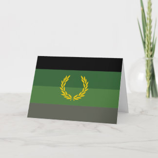 Military Uniform Pride Flag Card