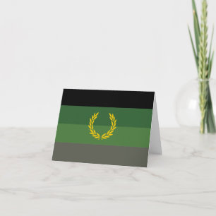Military Uniform Pride Flag Card