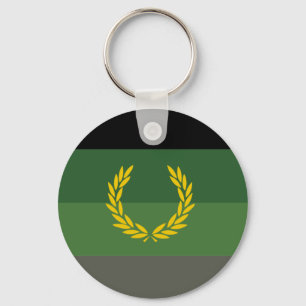 Military Uniform Pride Flag Keychain