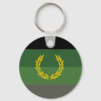 Military Uniform Pride Flag Keychain